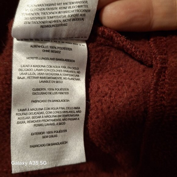 3X Columbia Mens Red Full-Zip Fleece Jacket With Adjustable Hem & Elastic Cuffs - Picture 10 of 11